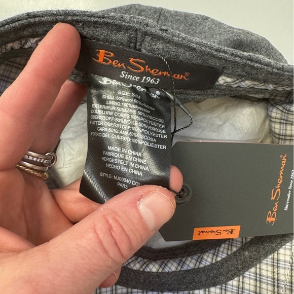 NEW Men’s Ben Sherman Wool Blend Driver Gatsby Cap Gray S/M - Picture 5 of 5